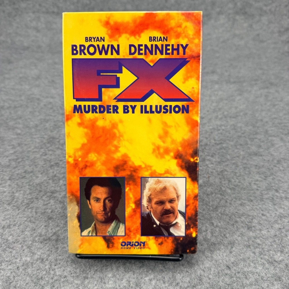 FX Murder by Illusion VHS 1986 Bryan Brown Brian Dennehy Sealed Orion Video‎ NEW